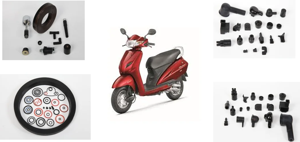 Rubber Components for Two Wheeler Scooters
